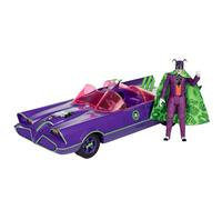 McFarlane Giocattoli - DC Retro Batmobile & The Joker (Batman 66') 2 pezzi, etichetta oro, esclusiva Amazon