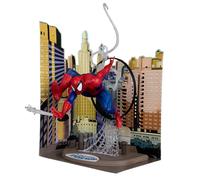 McFarlane Toys Figura Marvel Spider-Man 1:6 PVC - The Amazing Spider-Man #301 - 30 cm con scena e fumetti