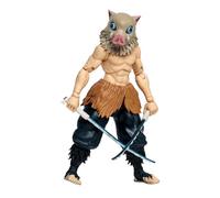 McFarlane Toys Demon Slayer - Action Figure Inosuke Hashibira, da collezione altamente dettagliata, con 22 punti di articolazione, mani alternative, spade e base espositiva