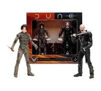 McFarlane Toys Dune: Part Two Paul Atreides & Feyd-Rautha Harkonnen - Confezione da 2 action figure da 17,8 cm, ultra articolazione, crysknife, spada e carte d'arte da collezione