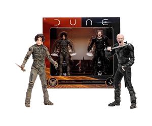 McFarlane Toys Dune: Part Two Paul Atreides & Feyd-Rautha Harkonnen - Confezione da 2 action figure da 17,8 cm, ultra articolazione, crysknife, spada e carte d'arte da collezione