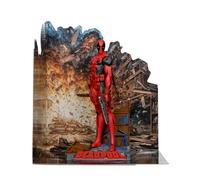McFarlane Toys - Marvel Deadpool 1:10th Scala Posed Figure con Scena (The New Mutants #98)