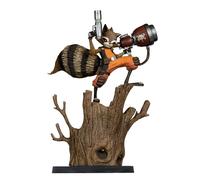 McFarlane Toys - Marvel Rocket Racoon 1:6th Scala da collezione con scena (Rocket Racoon: A Chasing Tale #1)