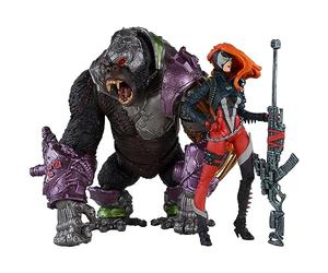 McFarlane Toys Spawn She-Spawn & Cygor Action Figure Confezione da 2 etichette dorate, altamente dettagliate e ultra articolate da collezione con esclusiva confezione con finestra, figure da