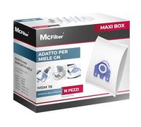McFilter 16 sacchetti per aspirapolvere compatibili Miele GN S2 S4 S5 S6 S8, S2000 S5000 S8000 | Per Classic C1, Complete C2 C3, 8 filtri inclusi