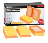 McFilter | 3 filtri adatti per Kärcher WD4, WD5, WD6, MV4, MV5, MV6, 2.863-005.0 | KFI 4410 | filtro pieghettato piatto per aspiraliquidi WD/MV 4 5 6 KWD 4 KWD 5 KWD 6 KNT 4