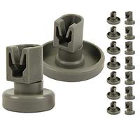McFilter - Set di rulli di ricambio per lavastoviglie (8 rotelle per cestello superiore e 8 rotelle per cestello inferiore)