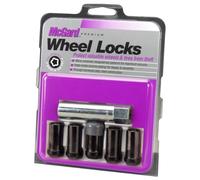 McGard 25540BK Chrome/Black (1/2-20 Thread Size) Tuner Style Cone Seat Wheel Lock, (Set of 5) by McGard