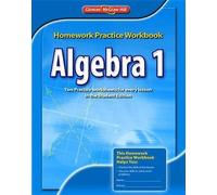 McGraw-Hill Education Algebra 1 Homework Practice Workbook (Tascabile)