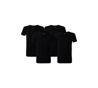 McGregor Premium - Stretch T-shirt - 4-pack Black Taglia: S | Magliette basic Outlet | Uomo | Nero