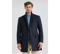 McGregor Wool Herringbone Over Coat Navy Taglia: XL | Cappotti monopetto Outlet | Uomo | Blu