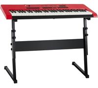 McGrey 6170 RD Pianoforte Keyboard a batteria- 61 Tastiera Elettronica con USB Mp3 - Pianola Portatile con 200 Toni e Ritmi - Microfono e Supporto in Dotazione Z - Colore rosso