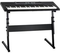 McGrey 6170 Tastiera Portatile 61 tasti, 200 suoni/ritmi, batteria/alimentatore, lettore MP3 USB, microfono e supporto inclusi, colore nero.