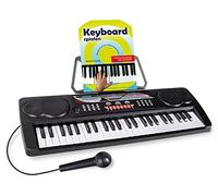McGrey BK-4910BK Keyboard Nero Set Con Scuola, 16 Sounds, 10 Ritmi | Keyboard per principianti con 49 tasti, 8 Percussion-Sounds, 6 Demo Songs, Regolazione volume a 8 livelli, 5mm), Peso: 2