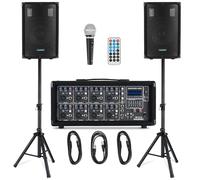 McGrey BP-215 Bandpack PA-System 150 Watt, Mixer Amplificato A 8 Canali
