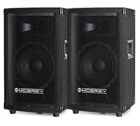 McGrey Coppia TP-8 Casse (2 pezzi DJ e casse party, woofer 8", 300W, passivo, sistema a 2 vie, cabinet in legno) nero