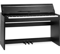 McGrey DP-18 SM Pianoforte Digitale Nero Opaco - 88 Tasti Tastiera con azione a martello - Pianola musicale con USB, 128 suoni, 128 polifonie, 3 pedali - Piano digitale per scuola