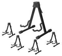 McGrey GS-UNI Supporto Universale Per Chitarre Set Da 5, Facile da piegare | Supporto universale per diverse forme di chitarra, Struttura metallica stabile, Sistema a pulsante per piegare, Peso: 1, 1 kg