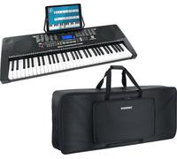 McGrey LK-6150 Tastiera 61 Tasti con Tasti Luminosi e Set Borsa, Display LC