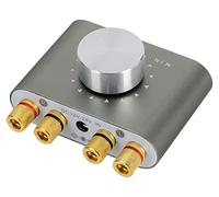 McGrey MAMP-250BT Mini Amplificatore Hi-Fi 100 Watt - Amplificatore Stereo Ultracompatto - 2x 50 Watt - Bluetooth 5.0, Ingresso Jack e USB - Terminali a Morsetto per 2 Casse - Grigio Metallizzato