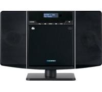 McGrey MCD-60 DAB+ Impianto Stereo Verticale con CD, Bluetooth, USB, Nero | DAB+ e FM, riproduzione MP3 da CD e USB, montaggio a parete o piedistallo, equalizzatore, uscita cuffie, telecomando