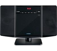 McGrey MCD-60 Impianto Stereo Verticale - HiFi Compatto Salva-Spazio con Lettore CD/MP3, Slot USB, Streaming Bluetooth & Radio FM/AM - Ingresso AUX, Telecomando, 2x 3 Watt RMS - Nero