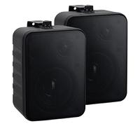 McGrey One Control BK MKIII Coppia Diffusori compatti per Installazione, Studio o HiFi - 10W RMS, woofer 4", Tweeter 0,5" - Supporti per Montaggio a Parete Inclusi - Nero