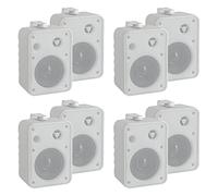 McGrey One Control WH MKIII Casse Acustiche Set 4x (8 Pezzi) Bianco | Diffusori compatti per installazione, studio o uso HiFi, Potenza nominale: 10 Watt RMS, Woofer 4", Tweeter 0, Colore: bianco