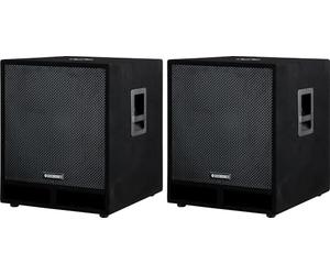 McGrey PAS-118 18" Coppia Subwoofer Basso PA passivo 1800 Watt