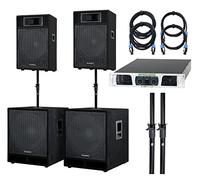 McGrey Powerstage-3000 Impianto PA 3000 Watt Nero SPK, 6.35 mm jack Sistema PA