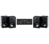 McGrey Set Diffusori BSS-265 / CS-440 BK 5.0 Surround - Casse Satelliti HiFi per Suono Surround a 5 Canali - Casse Full-Range a 2 Vie per Musica, Home Cinema e Sistema Surround - Nero