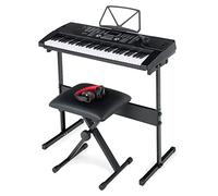 McGrey SK-6100 Keyboard Super Kit: 61 tasti, 255 suoni/ritmi, funzioni apprendimento. Include tavolo, sgabello, microfono e cuffie. Colore nero, ideale per principianti.