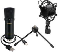 McGrey USB-M 1000 BK Microfono a Condensatore per Podcast, Rumore: 16 dBA