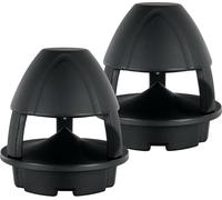 McGrey WPL-660BK BT Coppia Casse Outdoor 360° - 2 casse attive 2 vie per giardino - Portata Bluetooth®: ca. 10 metri - Distribuzione sonora a 360° - Resistenti ad acqua e UV (IP56) - Nero