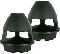 McGrey WPL-660GN BT Coppia Casse Acustiche Outdoor 360° - 2 casse attive 2 vie per giardino - Portata Bluetooth®: ca. 10 metri - Distribuzione sonora a 360° - Resistenti ad acqua e UV (IP56) - Verde