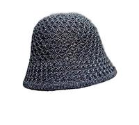 MCHDMI Cappelli Donna, Cappello da donna fatto a mano all'uncinetto cappelli estivi cappelli pieghevoli a cupola cappello a secchiello scava fuori cappellini da spiaggia tinta unita pieghevoli morbidi