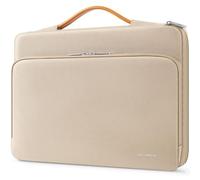 MCHENG 15-15.6 pollici 360 custodia protettiva per computer portatile con maniglie, grande capacità, compatibile con Lenovo Flex 4 5/HP Envy x360 15/Dell XPS 15/15.6" ASUS VivoBook15s X, beige.