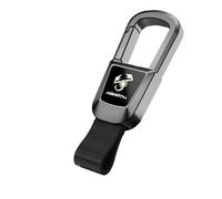 MCHHYL 1 Pezzi Portachiavi Auto per Abarth 500 500L 500X Bravo 2022, Portachiavi per Uomo e Donna Auto Accessori Deale Come Regalo,Black