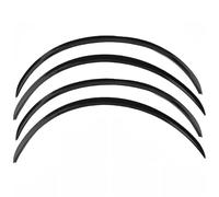 MCHHYL 4 Pezzi Parafanghi Allargati Auto per Ford Transit Custom 2012-2024, Passaruota Protezione Anti-Graffio e Fango Estensione Autoadesiva Nero,Glossy Black-70cm