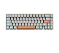 MCHkR Kit tastiera meccanica da gioco luminkey65 kit tastiera meccanica swap hot personalizzabile 3 modalità USB 24g tastiera bluetooth regalo(White)