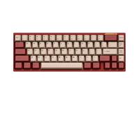 MCHkR Kit tastiera meccanica da gioco luminkey65 kit tastiera meccanica swap hot personalizzabile 3 modalità USB 24g tastiera bluetooth regalo(Red)