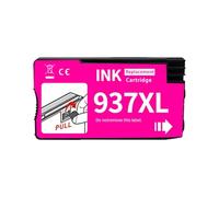 MCHkR La cartuccia di inchiostro compatibile funziona con 937 937xl per OfficeJet Pro 9730 9110b 9120 9130 9720 Sostituzione della stampante(Magenta)