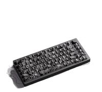 MCHkR Tastiera meccanica wireless personalizzata con tastiera da gioco dal design in alluminio hot-swap in tre modalità(M1 V5 SP black)