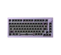 MCHkR Tastiera meccanica wireless personalizzata con tastiera da gioco dal design in alluminio hot-swap in tre modalità(M1W V1 purple)