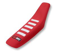 MCHMFG Coprisedile universale per moto, in gomma antiscivolo, a strisce, con morbido timbro per CRF WR WRF RMZ YZF SXF EXC XC SX CR KLX Dirt Pit Bike Off Road Moto (rosso)