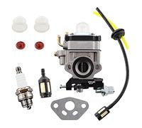 MCHNIC Carburatore con candela di accensione, filtro benzina, set per decespugliatore AL-KO BC260 B, BC410, BC4535, BC4125, FRS 410, FRS 4125