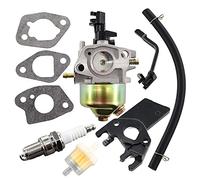 MCHNIC Carburatore generatore di corrente con guarnizione, isolatore, filtro benzina, candela di accensione per GX160 GX200 168F 5,5HP 6,5HP 2KW 3KW 196cc 163cc generatore motore tosaerba