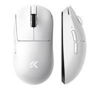 MCHOSE A7 V2 Pro Mouse da Gaming Wireless FPS/MOBA, Bianco | PAW3395, 26.000 DPI, 8.000 Hz, 650 IPS, 50G, 2.4G/BT/USB-C, batteria da 500 mAh
