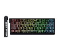 MCHOSE ACE68 Tastiera da gioco magnetica 65% HE Tastiera 8000Hz Rapid Trigger Wired RT Precisione 0,01 mm con interruttore magnetico Azione regolabile Chiave a scatto per giochi FPS Nero