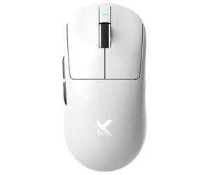 MCHOSE Mouse da gioco ultra wireless A7, design simmetrico, 59 grammi, sensore 42K DPI, durata della batteria 130 ore, connessione Tri-Mode, microinterruttori ottici (L7 Ultra - 42K DPI, bianco)